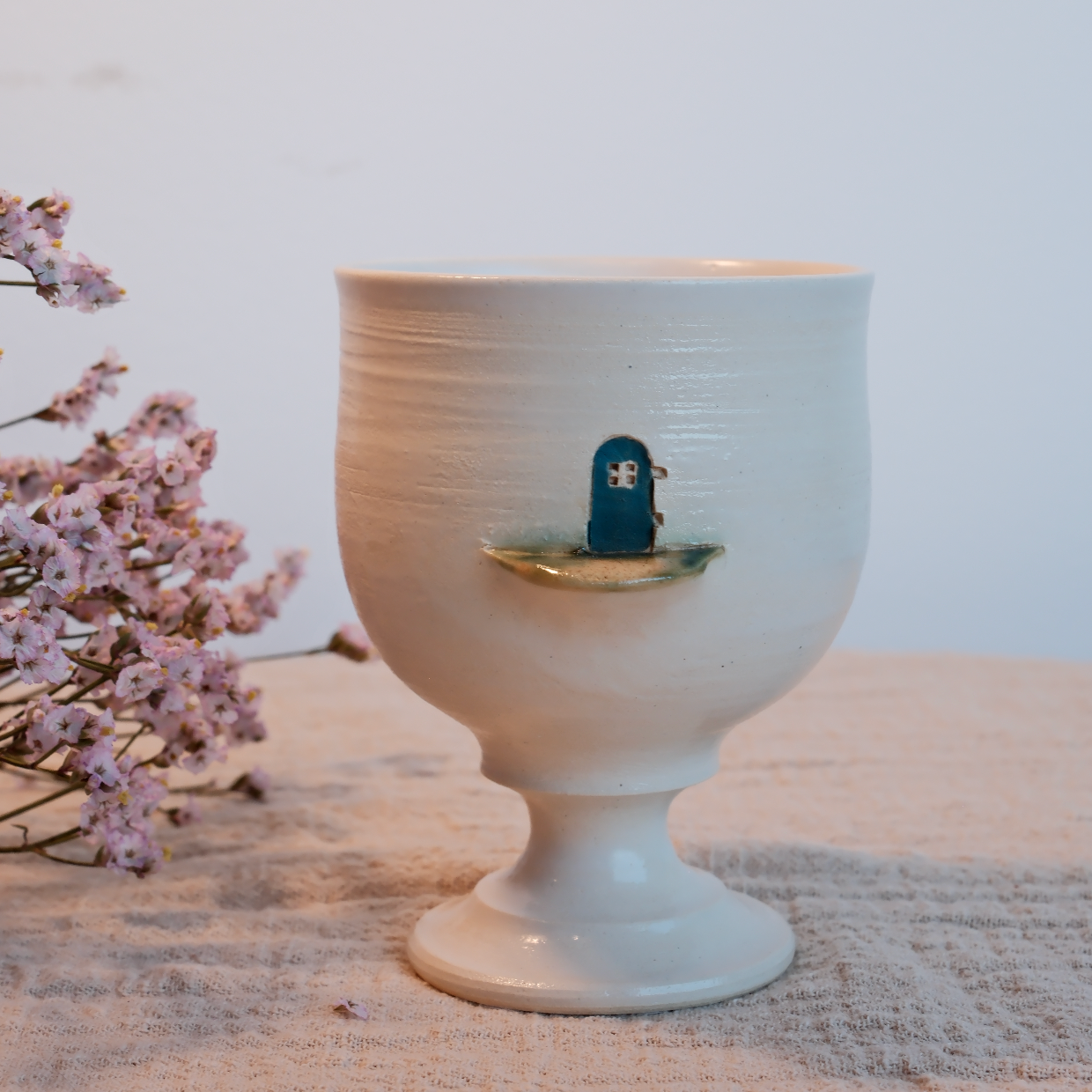 Eggshell Tall Cup
